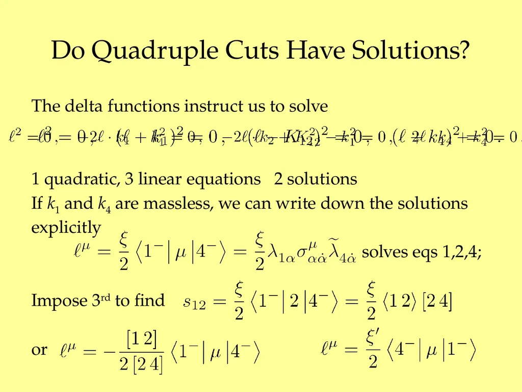 Maximal Unitarity at Two Loops David A. Kosower - slide 13 of 37