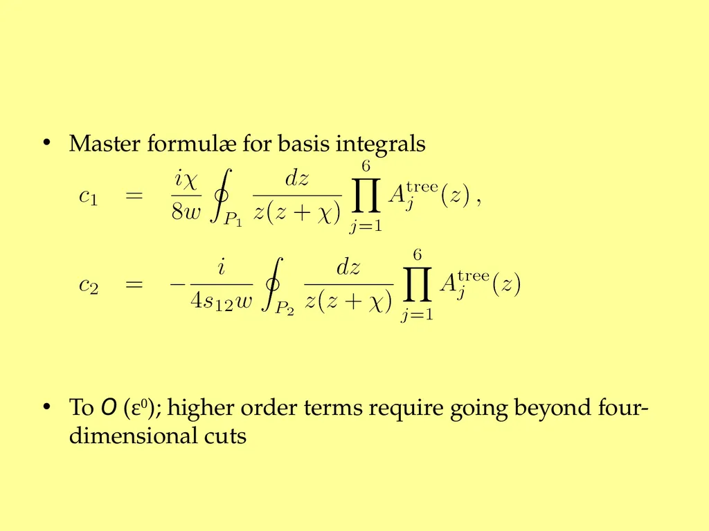Maximal Unitarity at Two Loops David A. Kosower - slide 31 of 37
