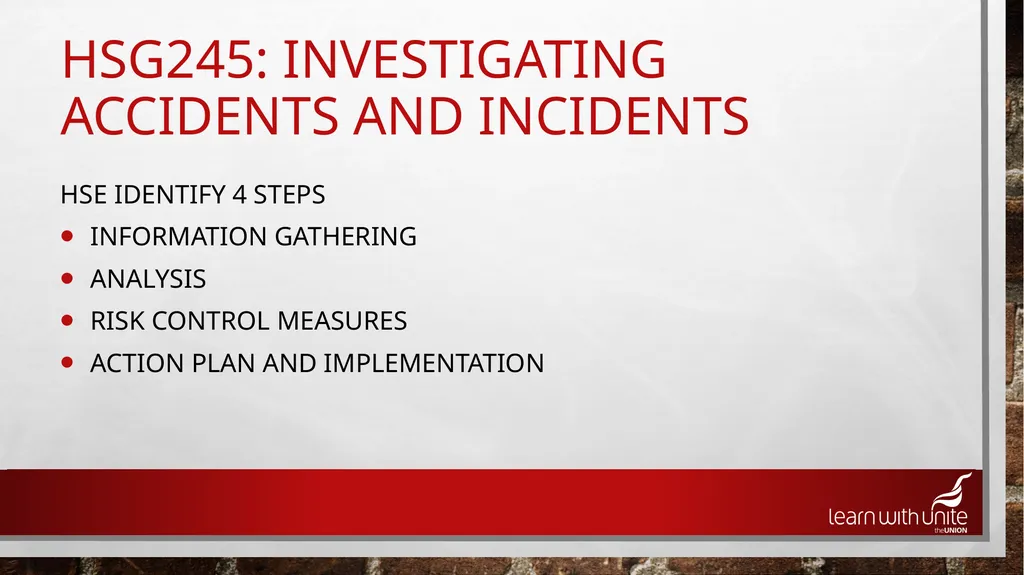 Accident Investigation Most of the cost is hidden - slide 21 of 26