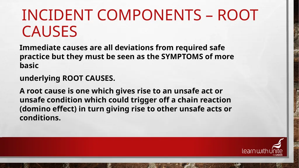Accident Investigation Most of the cost is hidden - slide 19 of 26