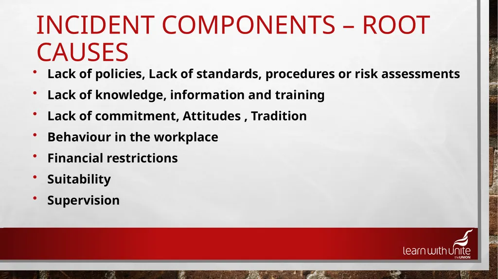 Accident Investigation Most of the cost is hidden - slide 20 of 26