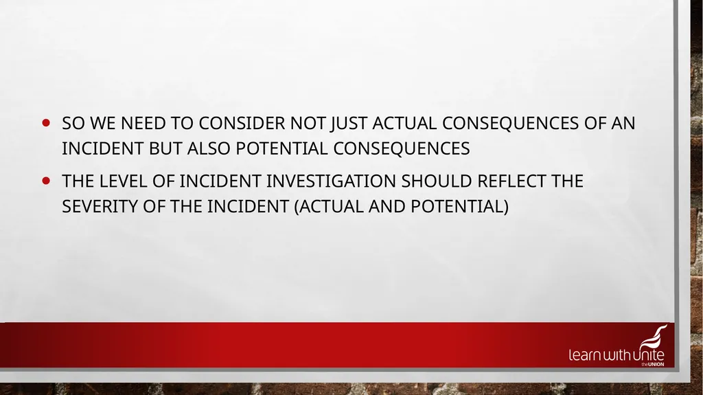 Accident Investigation Most of the cost is hidden - slide 7 of 26