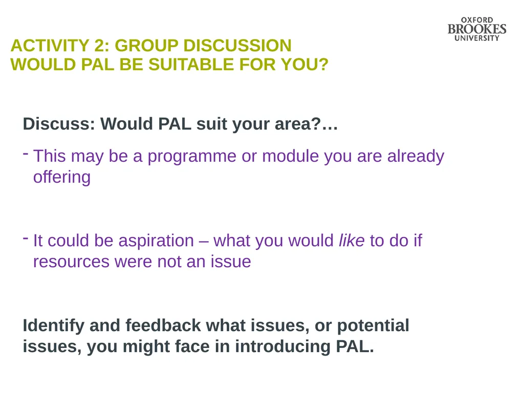 Peer Advice on Learning (PAL): What’s in it for - slide 15 of 16