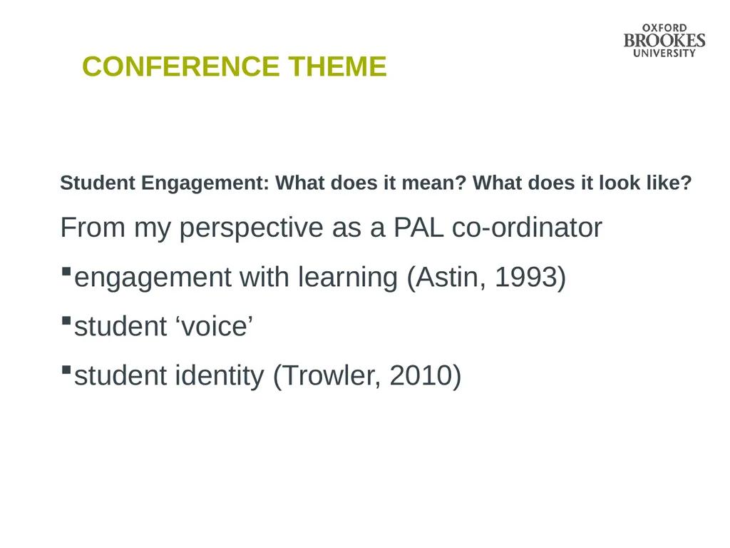 Peer Advice on Learning (PAL): What’s in it for - slide 3 of 16