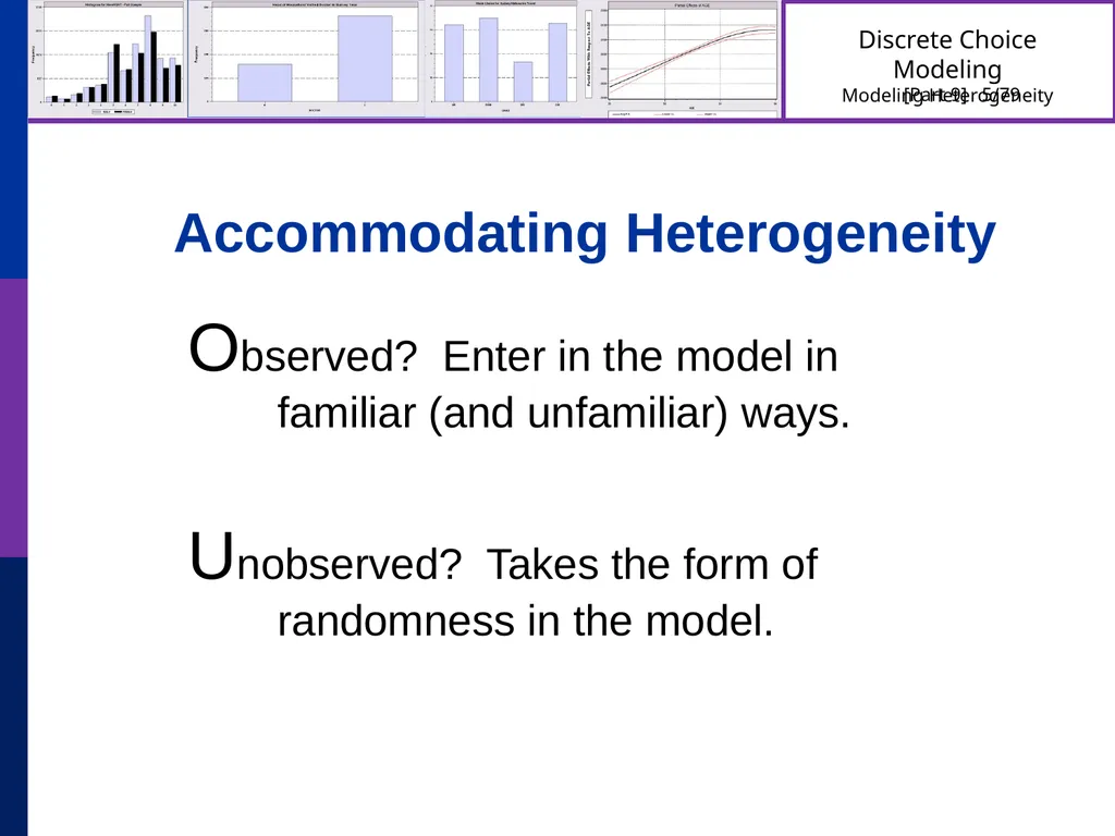 Discrete Choice Modeling William Greene Stern - slide 5 of 79