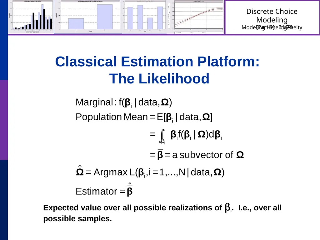 Discrete Choice Modeling William Greene Stern - slide 31 of 79