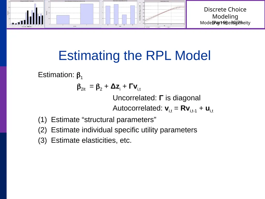 Discrete Choice Modeling William Greene Stern - slide 30 of 79