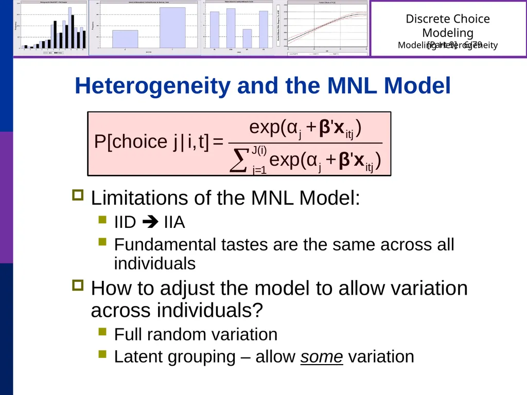 Discrete Choice Modeling William Greene Stern - slide 6 of 79