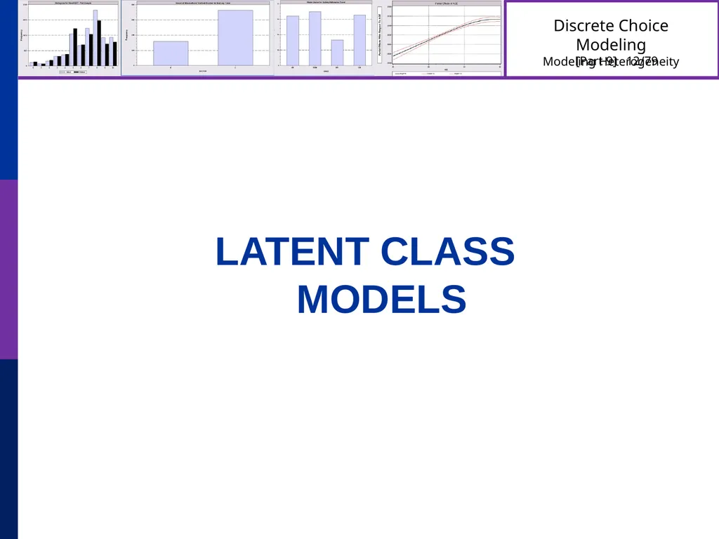 Discrete Choice Modeling William Greene Stern - slide 12 of 79