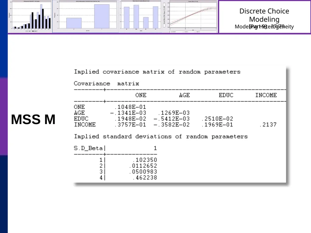 Discrete Choice Modeling William Greene Stern - slide 37 of 79