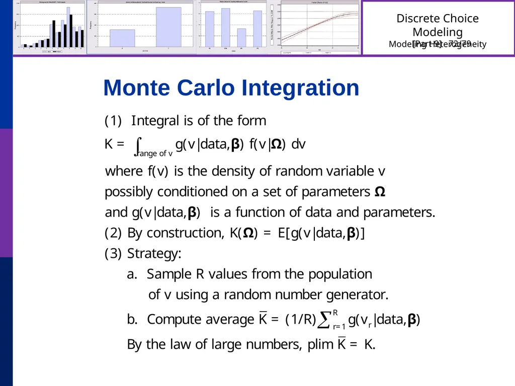 Discrete Choice Modeling William Greene Stern - slide 72 of 79