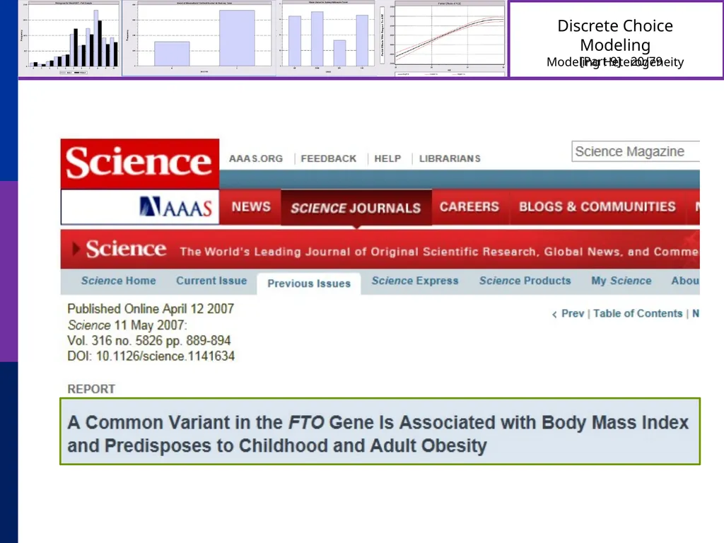 Discrete Choice Modeling William Greene Stern - slide 20 of 79