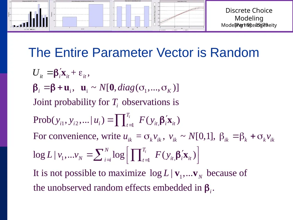 Discrete Choice Modeling William Greene Stern - slide 29 of 79