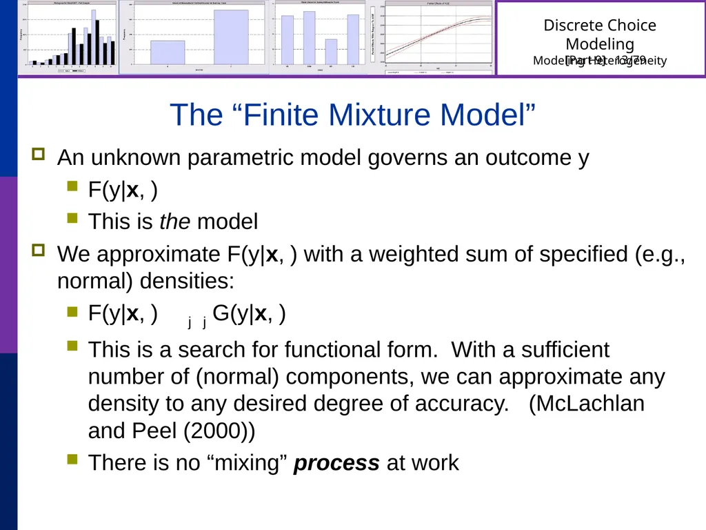 Discrete Choice Modeling William Greene Stern - slide 13 of 79