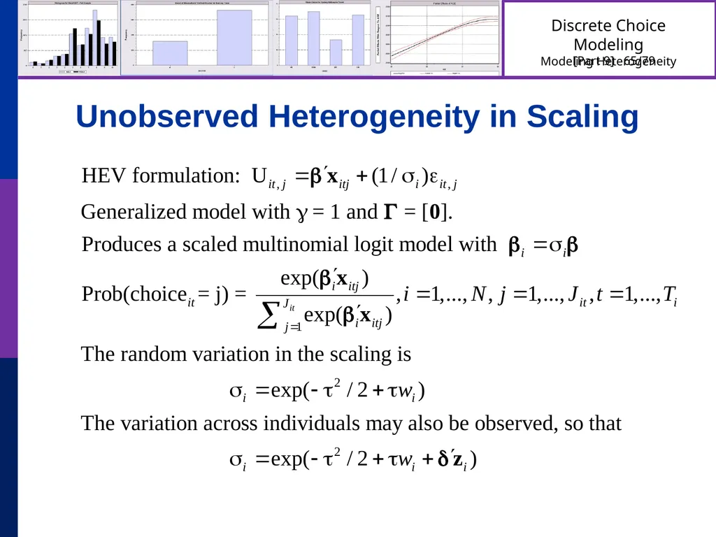 Discrete Choice Modeling William Greene Stern - slide 65 of 79