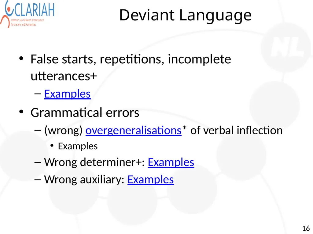 Towards Semi Automatic Analysis of Spontaneous - slide 16 of 39