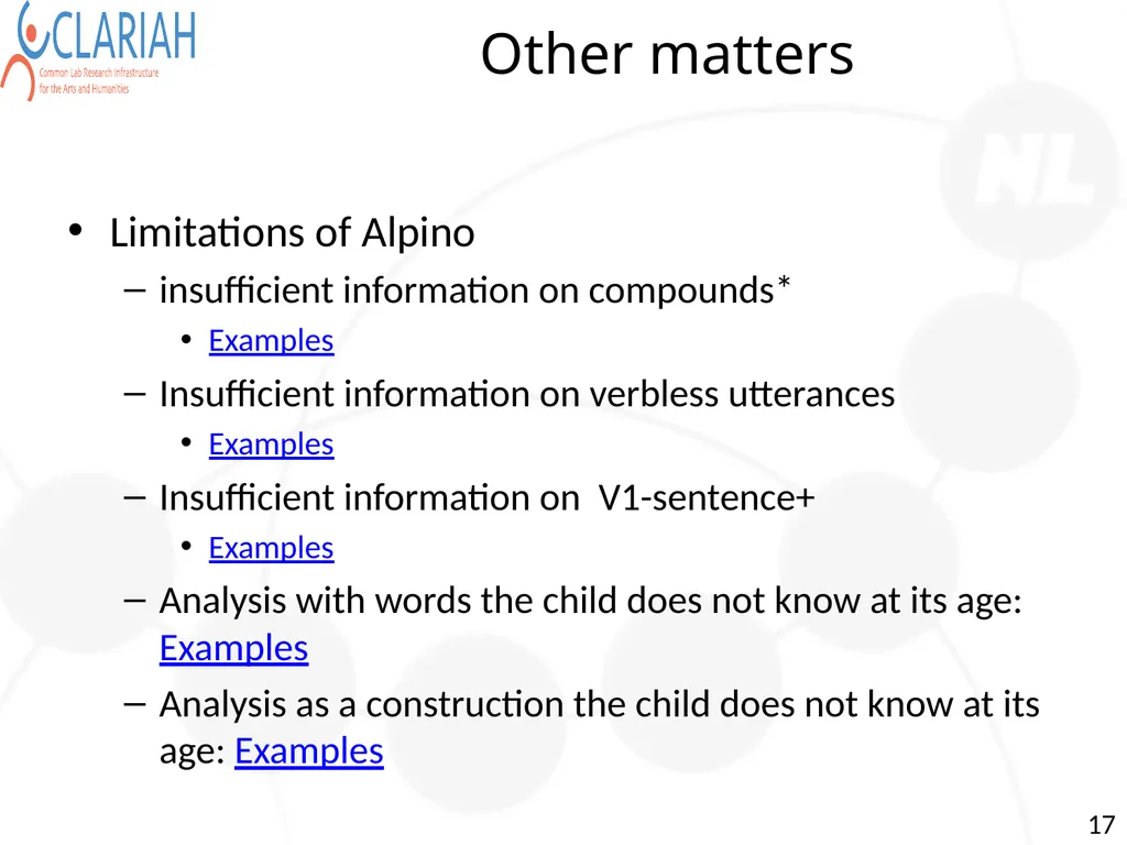 Towards Semi Automatic Analysis of Spontaneous - slide 17 of 39