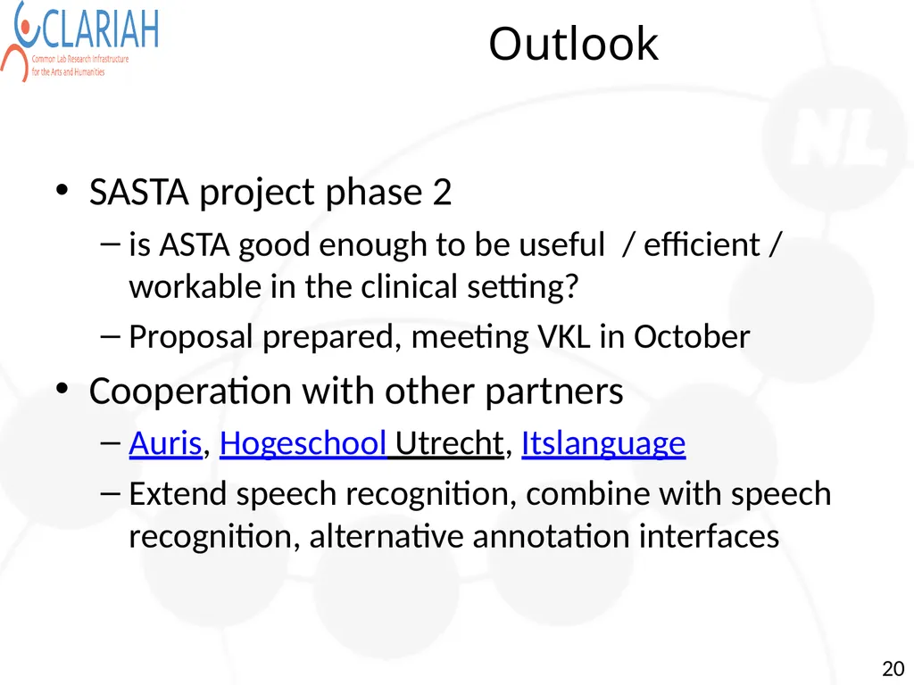 Towards Semi Automatic Analysis of Spontaneous - slide 20 of 39