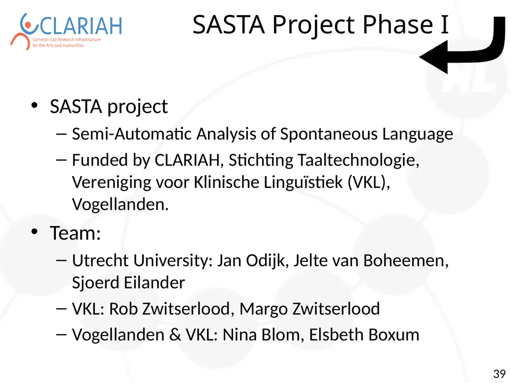 Towards Semi Automatic Analysis of Spontaneous - slide 39 of 39