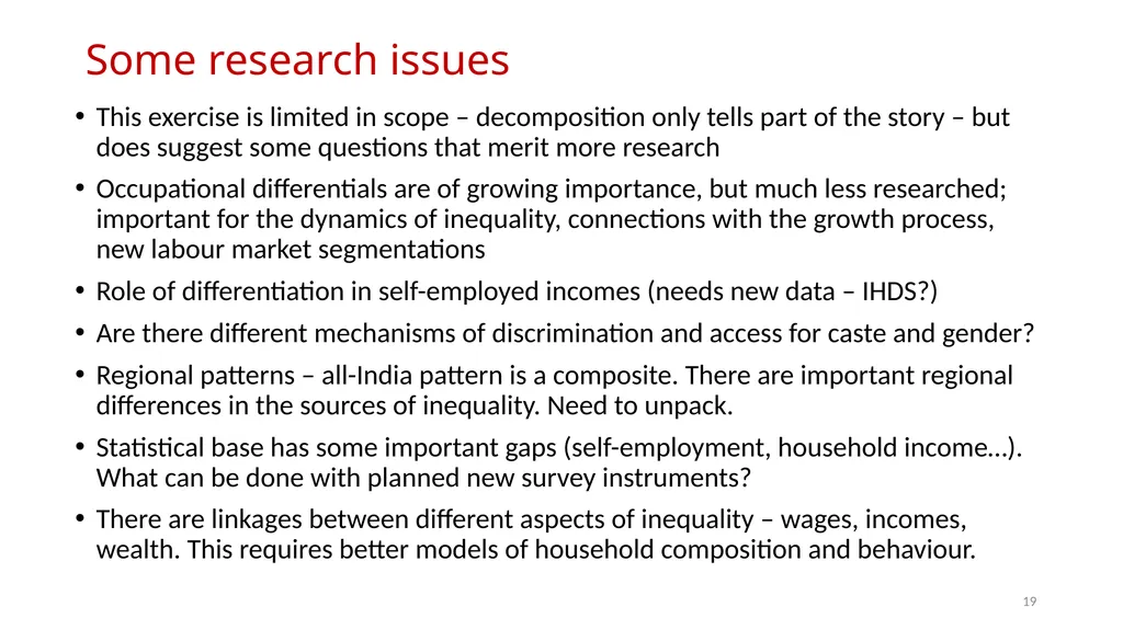 Institute for Human Development Workshop on - slide 19 of 23