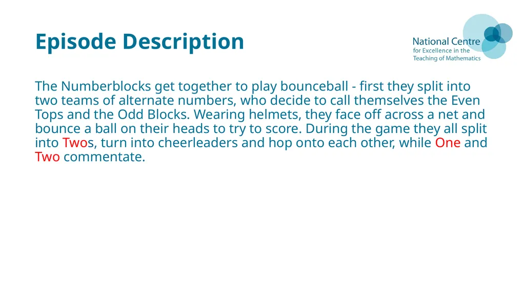 Numberblocks Support Materials Series 2, Episode - slide 3 of 21
