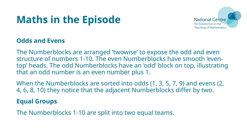 Numberblocks Support Materials Series 2, Episode - slide 4 of 21