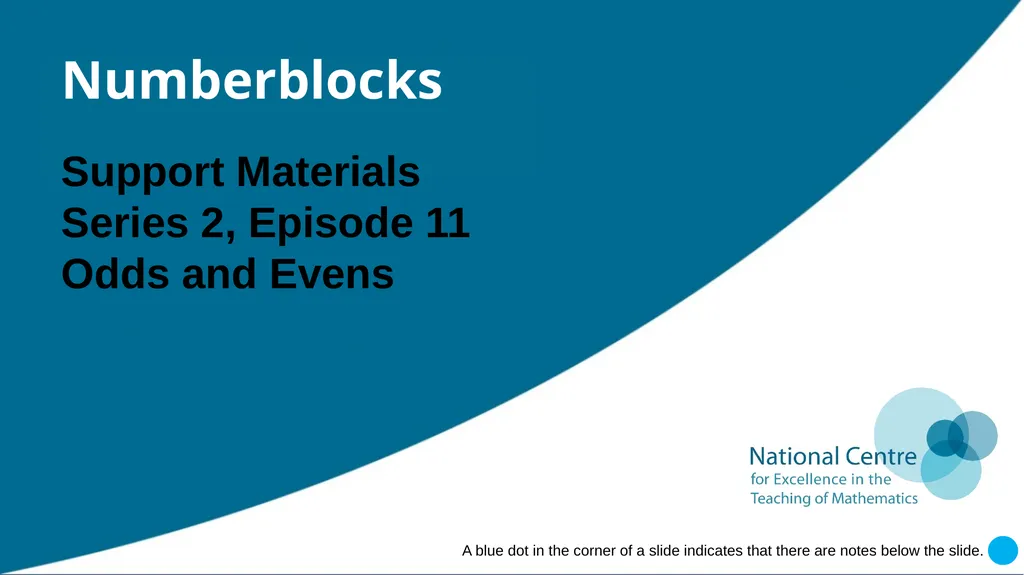 Numberblocks Support Materials Series 2, Episode - slide 1 of 21