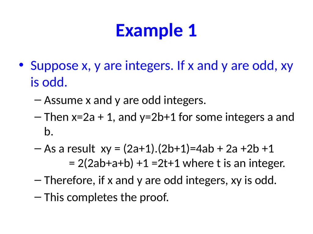 Proofs (Chapter 2) Used some materials from Book - slide 45 of 101