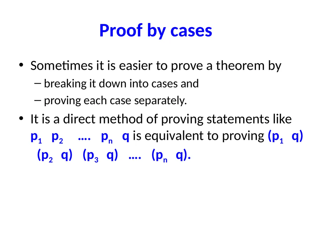 Proofs (Chapter 2) Used some materials from Book - slide 92 of 101