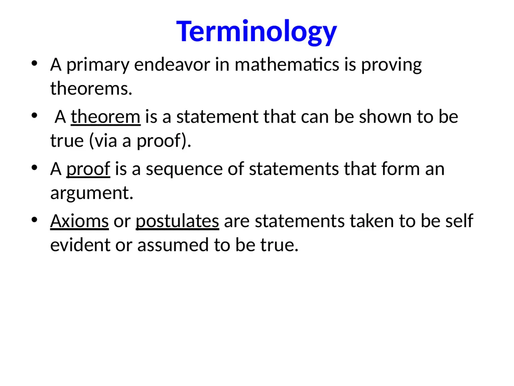 Proofs (Chapter 2) Used some materials from Book - slide 17 of 101