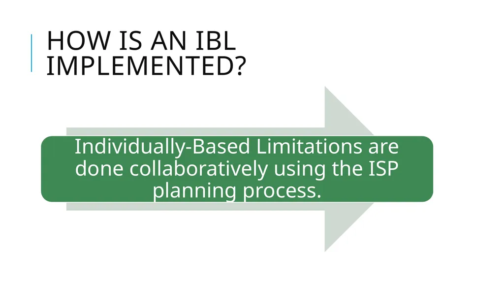 Individually-Based limitations Process and - slide 6 of 40