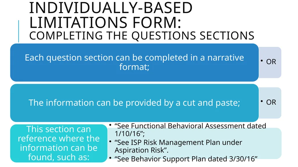 Individually-Based limitations Process and - slide 18 of 40