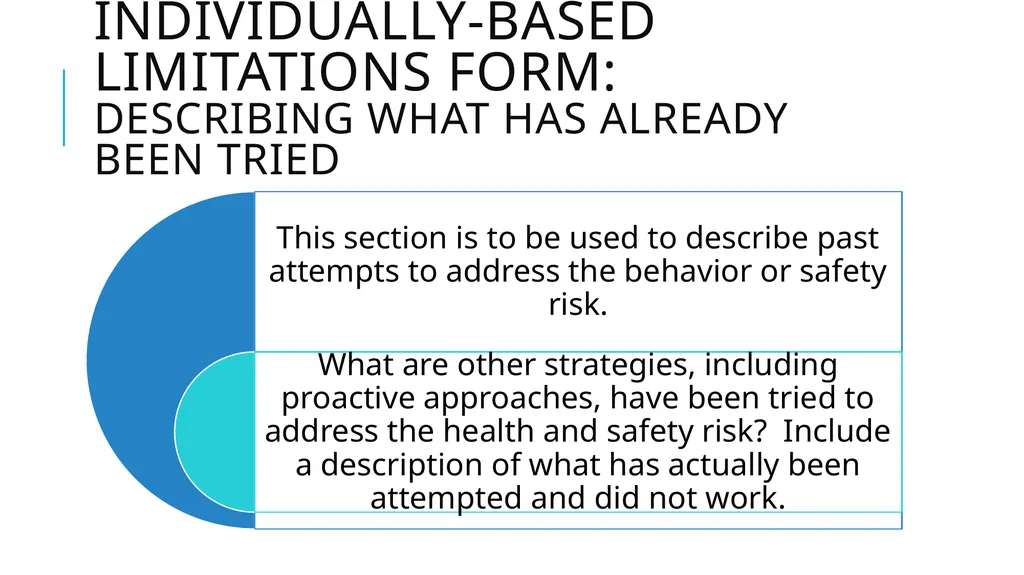 Individually-Based limitations Process and - slide 25 of 40