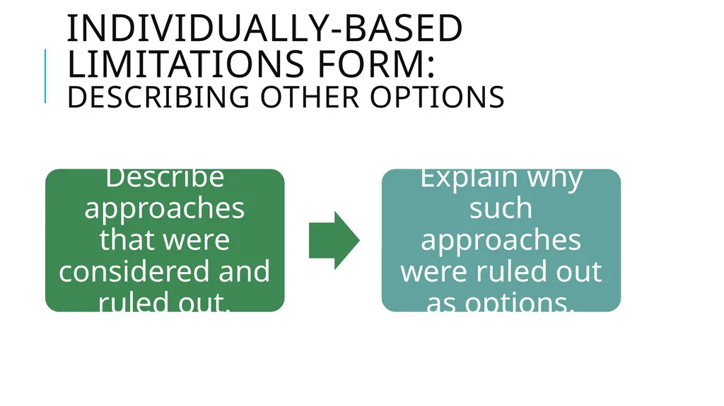 Individually-Based limitations Process and - slide 26 of 40