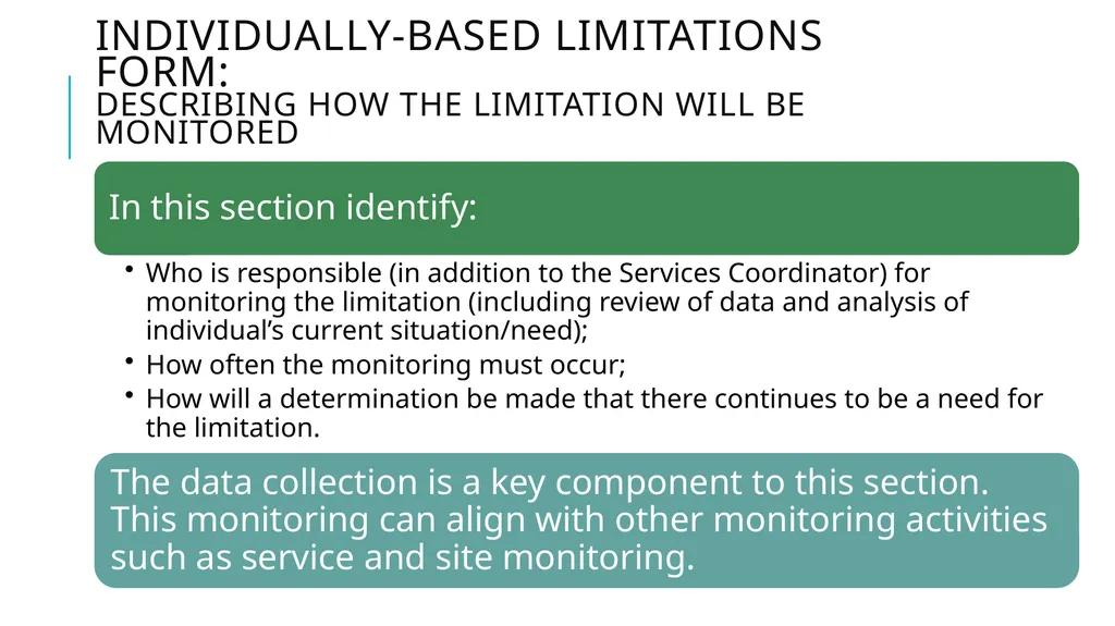 Individually-Based limitations Process and - slide 32 of 40