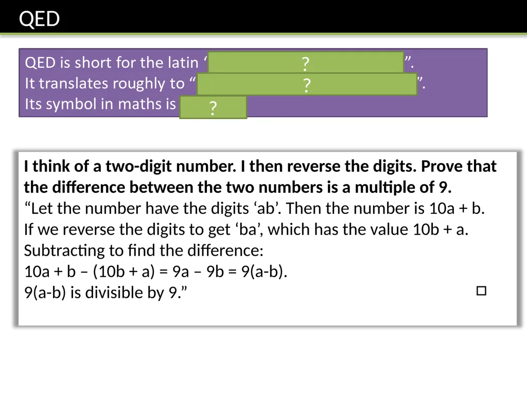 Year 9 Proof Dr J Frost - slide 20 of 24