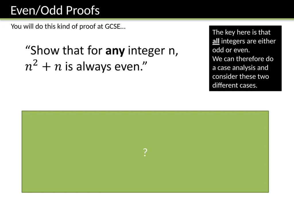 Year 9 Proof Dr J Frost - slide 6 of 24