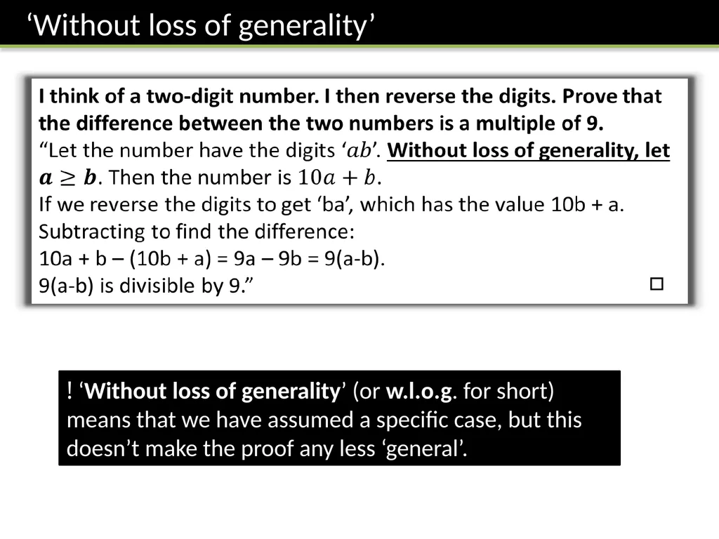 Year 9 Proof Dr J Frost - slide 22 of 24