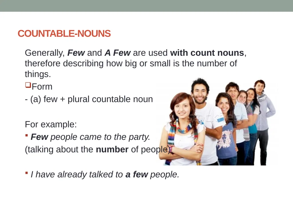 QUANTIFIERS UNCOUNTABLE-NOUNS Little and a Little - slide 3 of 13