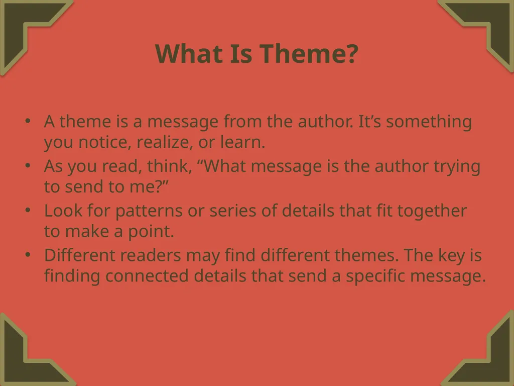 Finding a Theme Featuring “The Three Little Pigs” - slide 3 of 20