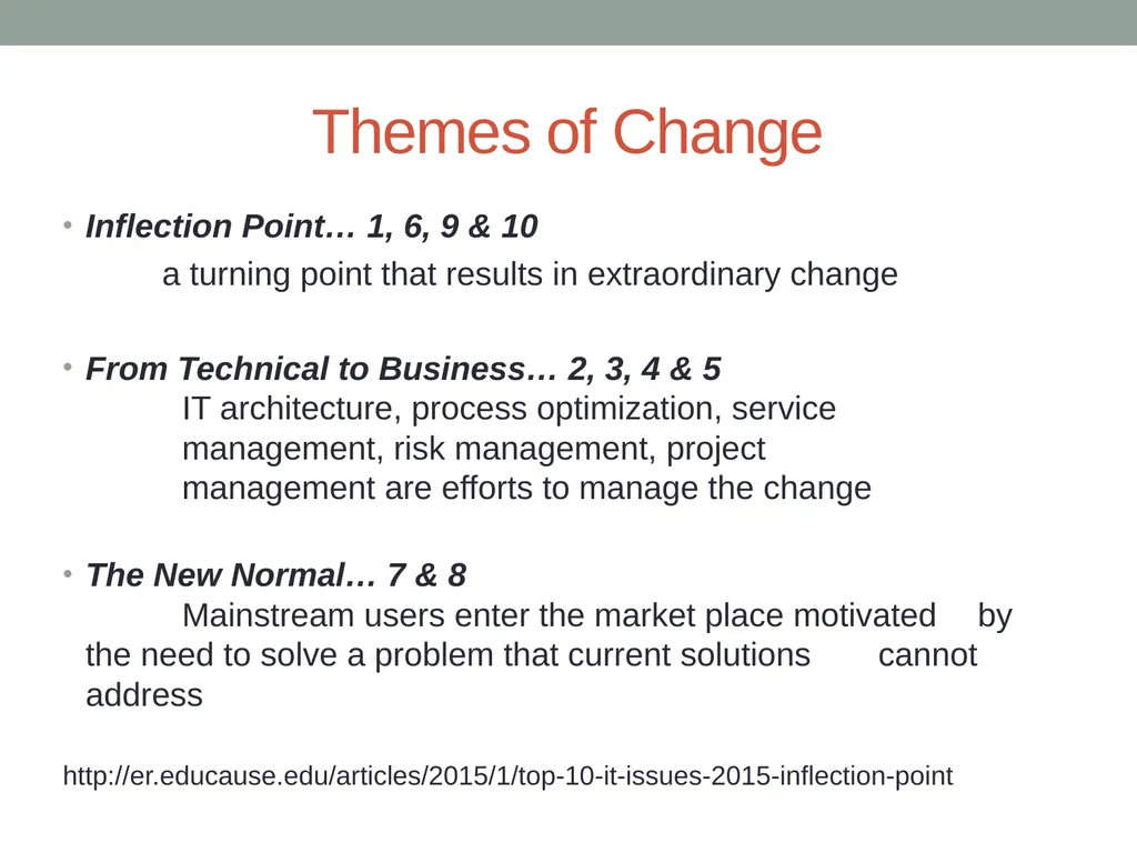 IT Issues & Trends, 2015 Faculty Technology Day - slide 5 of 11