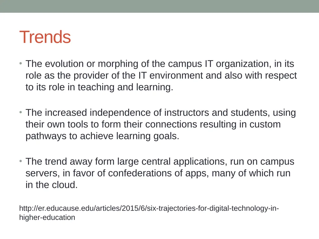 IT Issues & Trends, 2015 Faculty Technology Day - slide 6 of 11