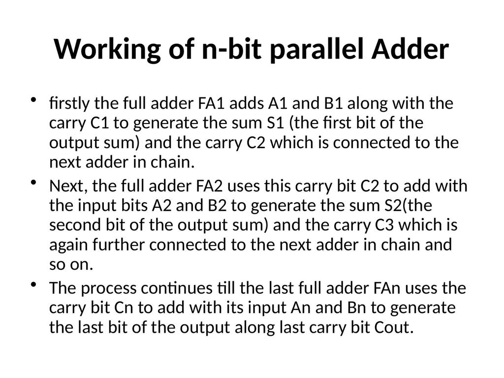 Design of Airthmetic circuits and code converter - slide 6 of 21