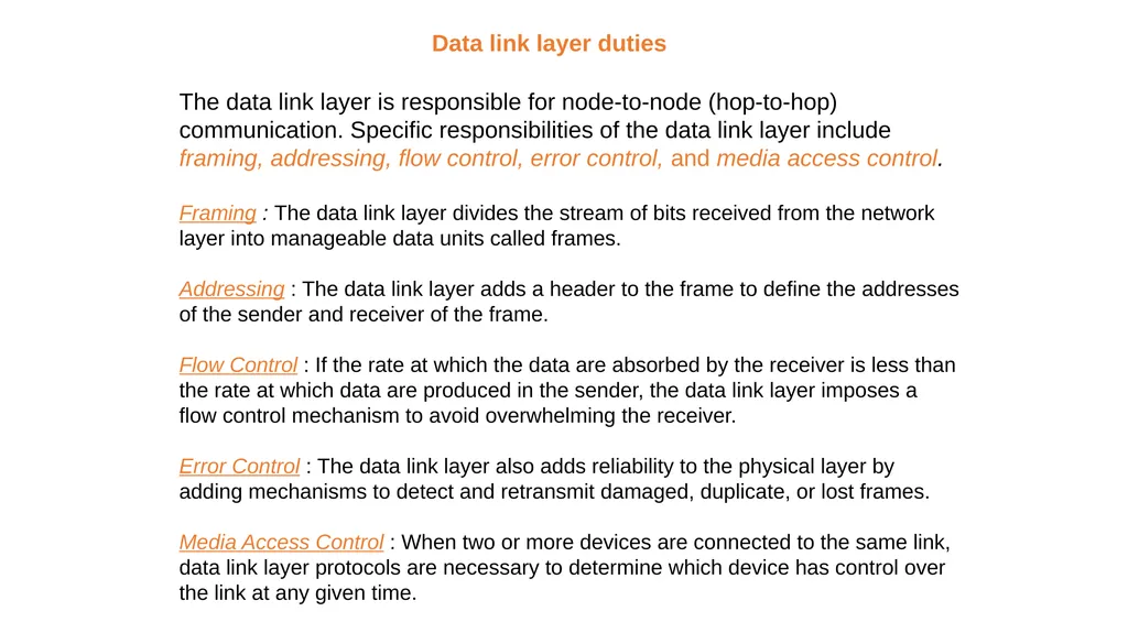 Data Link Layer Dr. Husam A. Al-Ameen The data - slide 3 of 14