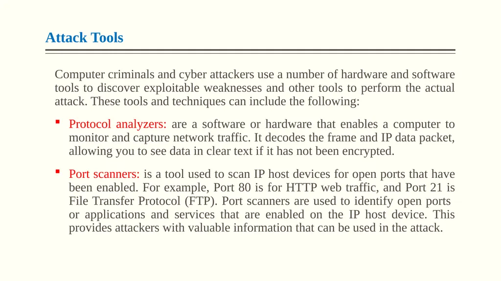 Malicious Attacks, Threats, and Vulnerabilities - slide 6 of 24