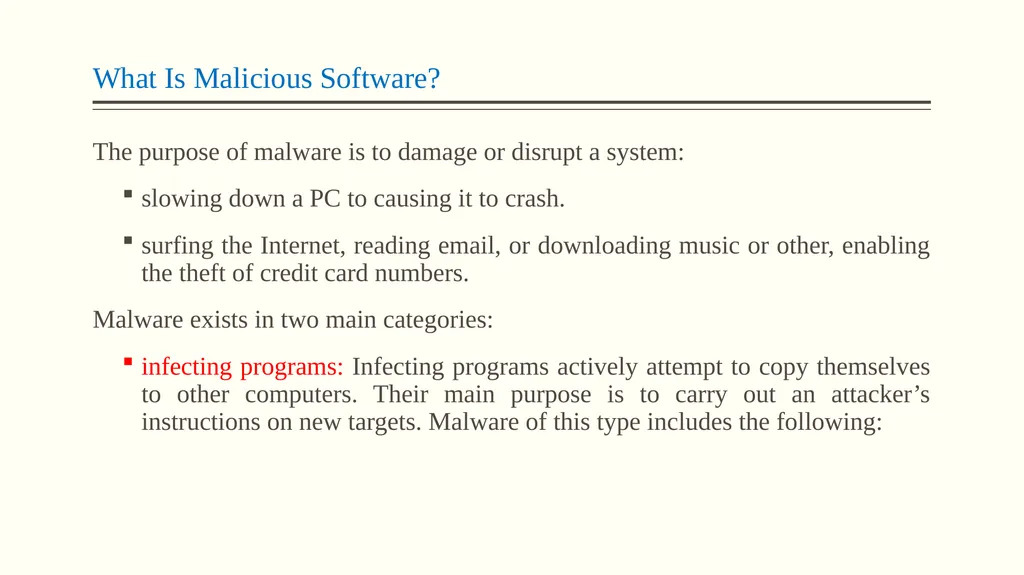 Malicious Attacks, Threats, and Vulnerabilities - slide 14 of 24
