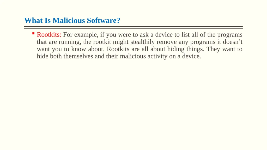 Malicious Attacks, Threats, and Vulnerabilities - slide 17 of 24