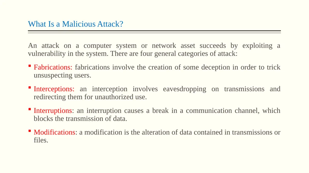 Malicious Attacks, Threats, and Vulnerabilities - slide 13 of 24