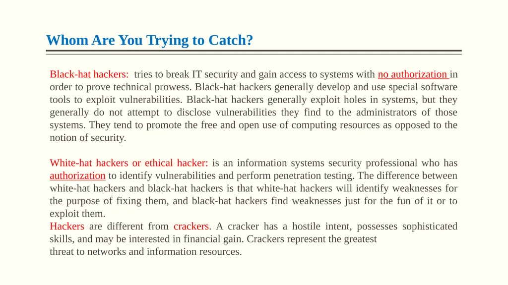 Malicious Attacks, Threats, and Vulnerabilities - slide 5 of 24