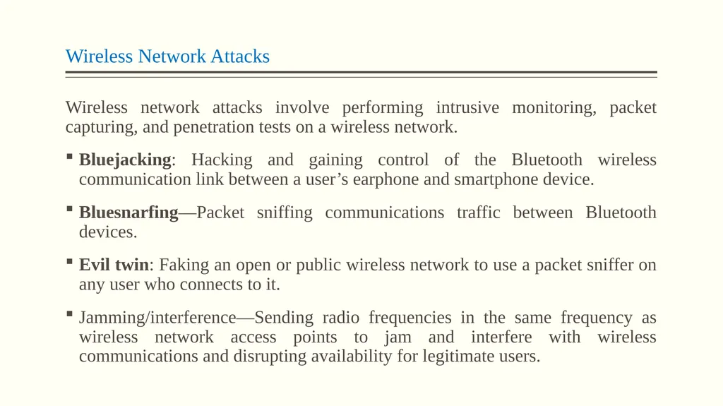 Malicious Attacks, Threats, and Vulnerabilities - slide 20 of 24